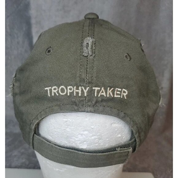 Archery Hat T-Lock Trophy Taker Broadheads Green Strapback Relax Fit Vented Cap - Picture 5 of 10